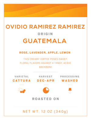 Ovidio Ramirez Guatemala | Eccentricity Coffee Co.
